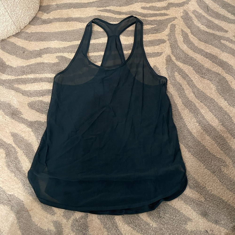 Lululemon Mesh Dark Blue Muscle Tank 4